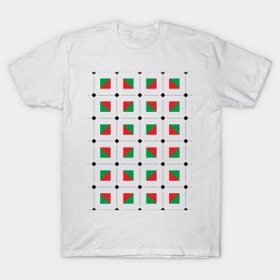 Christmas Squares Pattern T-Shirt